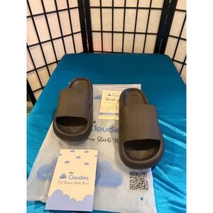 NWT The Cloudies Original Comfort Slides Brown EU 42-43 Women's 9.5-10